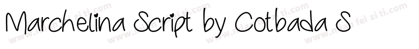 Marchelina Script by Cotbada Studi字体转换